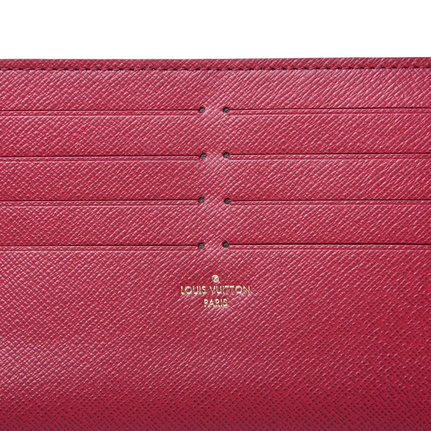 Calfskin Felicie Card Holder Insert Fuchsia