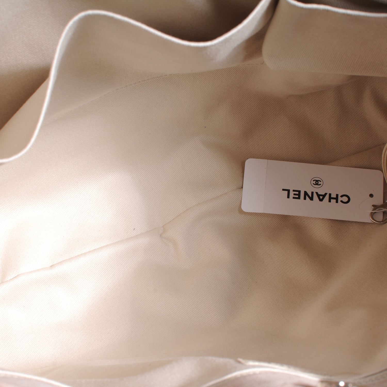 Chanel Suede Hamptons Shopping Tote Large Light Brown 5 of 7