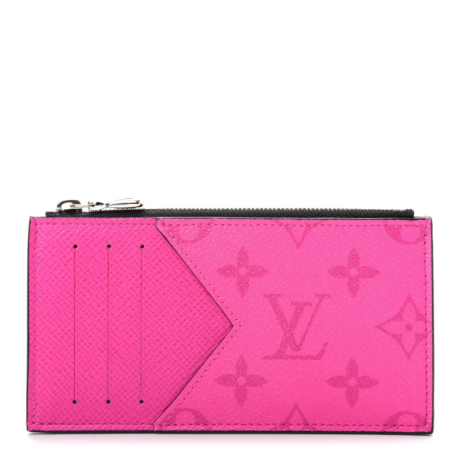 Louis Vuitton Taigarama Coin Card Holder Fuchsia 1 of 7