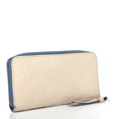 Louis Vuitton Empreinte Zippy Wallet Denim Creme 3 of 8