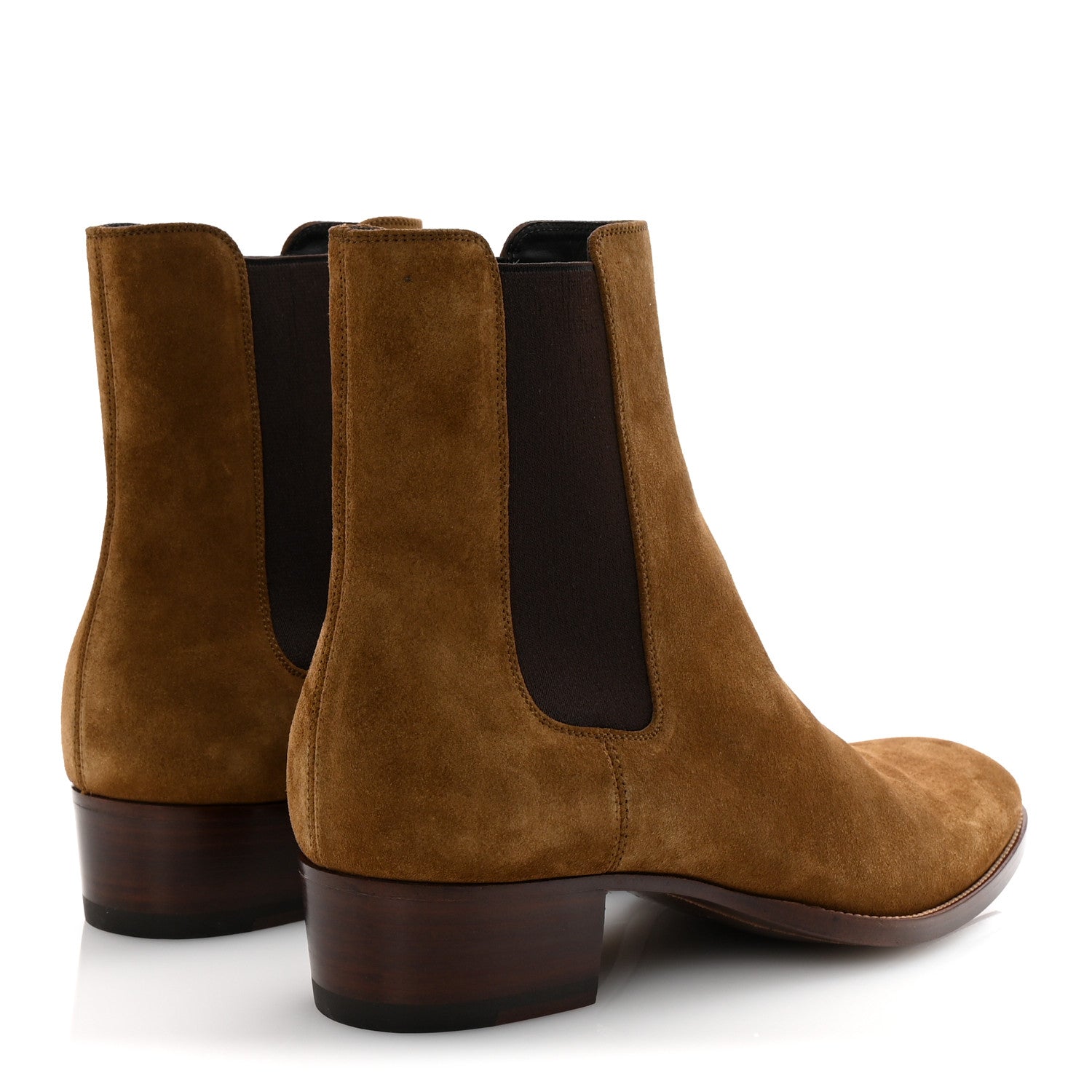 Saint Laurent Suede Calfskin Mens Wyatt Chelsea Boots 42.5 Land 5 of 9