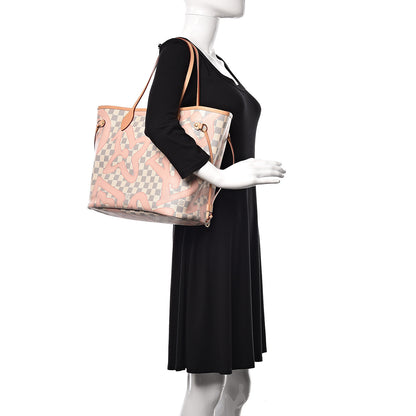 Louis Vuitton Damier Azur Tahitienne Neverfull MM 2 of 10