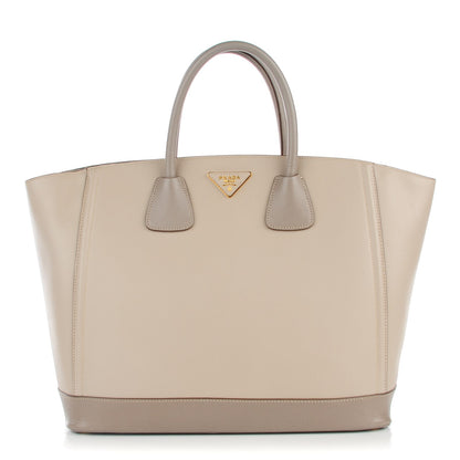 Prada Saffiano Bi-Color Tote Pomice Argilla 1 of 9