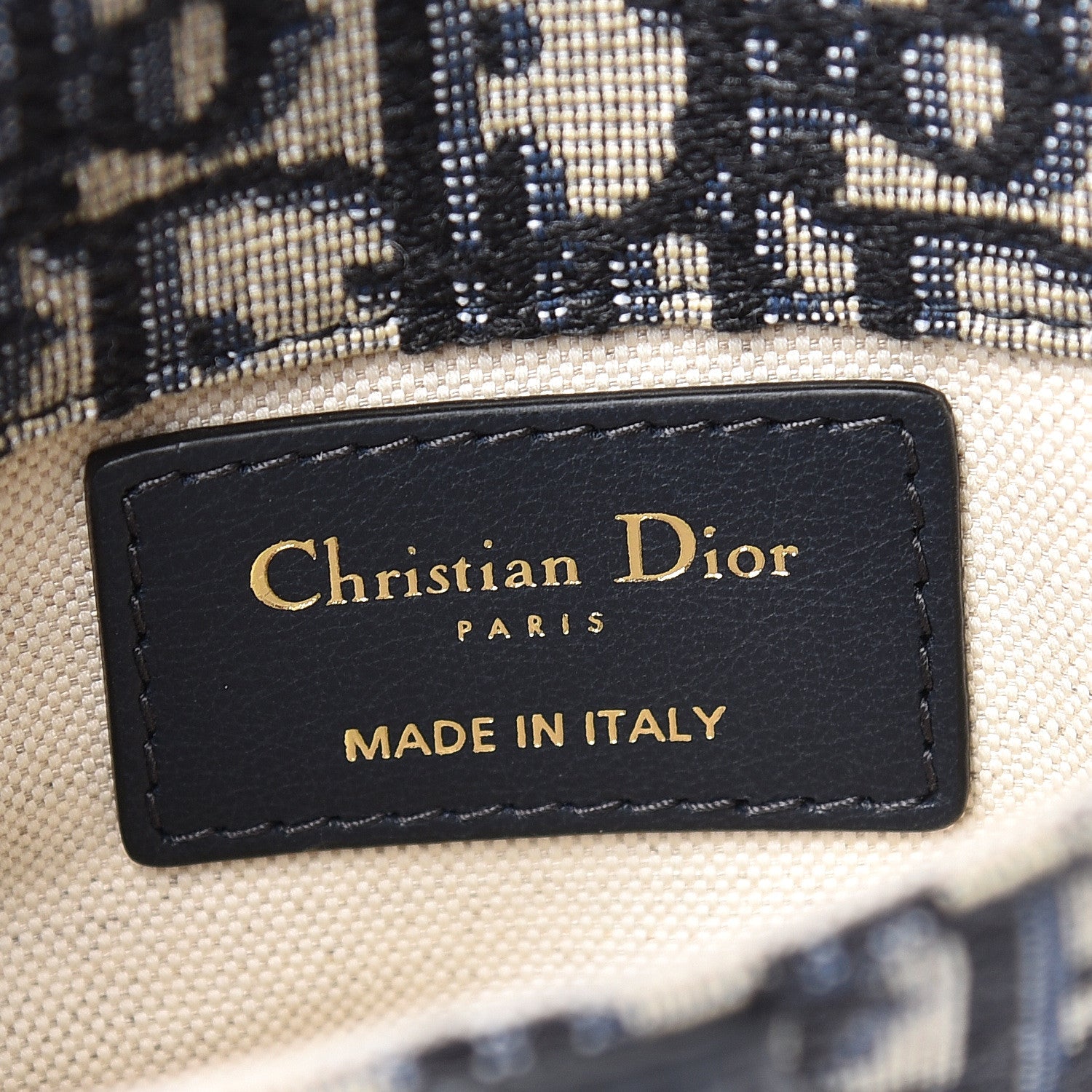 Christian Dior Oblique Saddle Belt Bag Blue 6 of 11