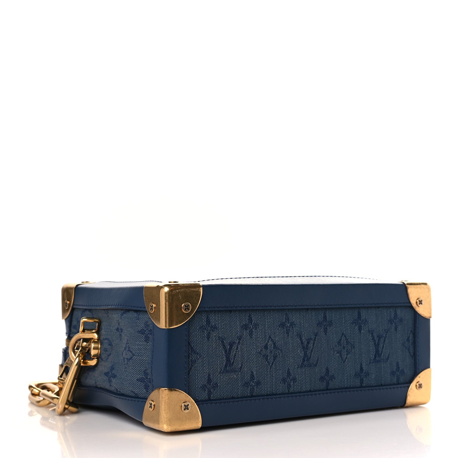 Louis Vuitton Denim Monogram Soft Trunk Navy 4 of 8