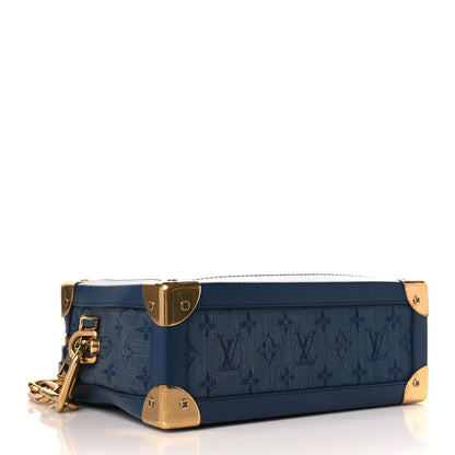 Louis Vuitton Denim Monogram Soft Trunk Navy 4 of 8