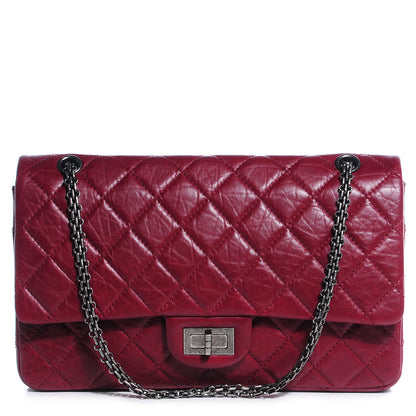 Chanel Aged Calfskin Quilted 2.55 Reissue 227 Flap Red 1 of 8