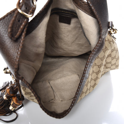 Gucci Monogram Large New Jackie Shoulder Bag Dark Brown 6 of 8