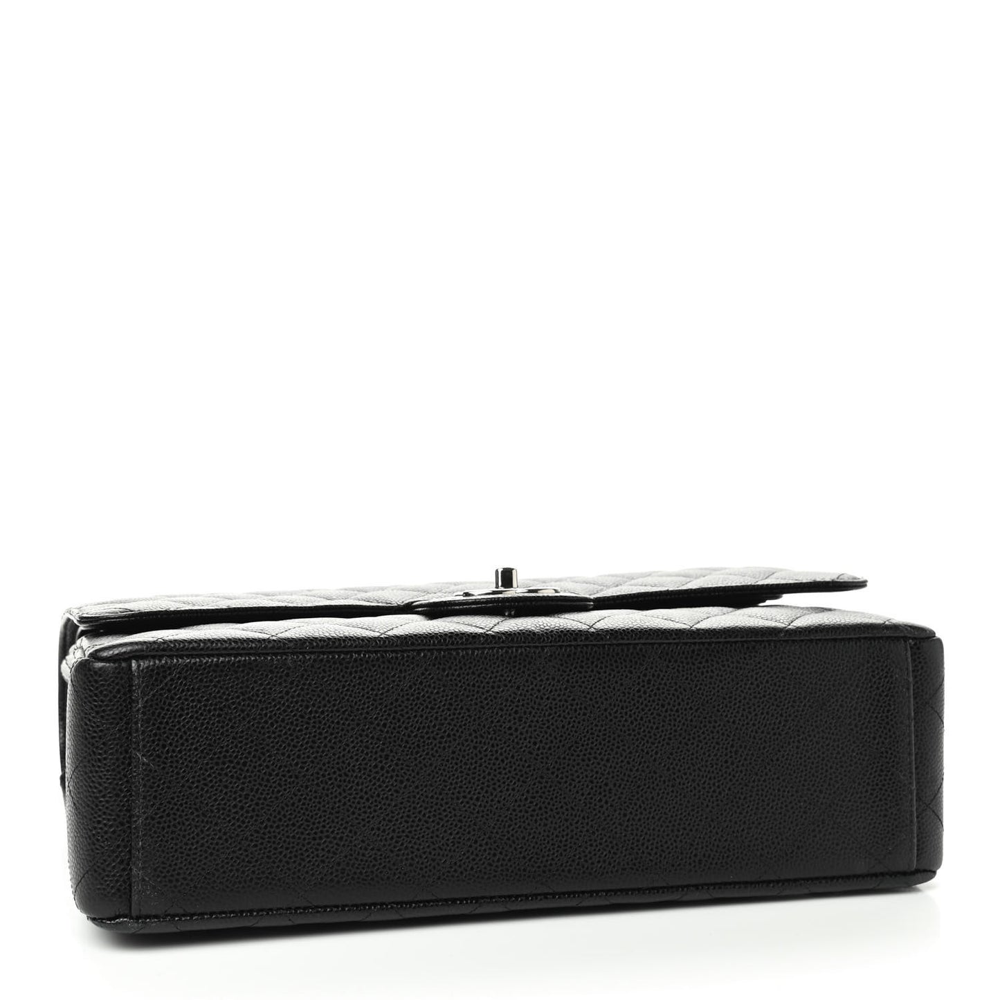 Caviar Quilted Maxi Double Flap Black