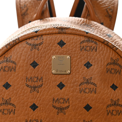 MCM Visetos Medium Side Studs Stark Backpack Cognac 8 of 10