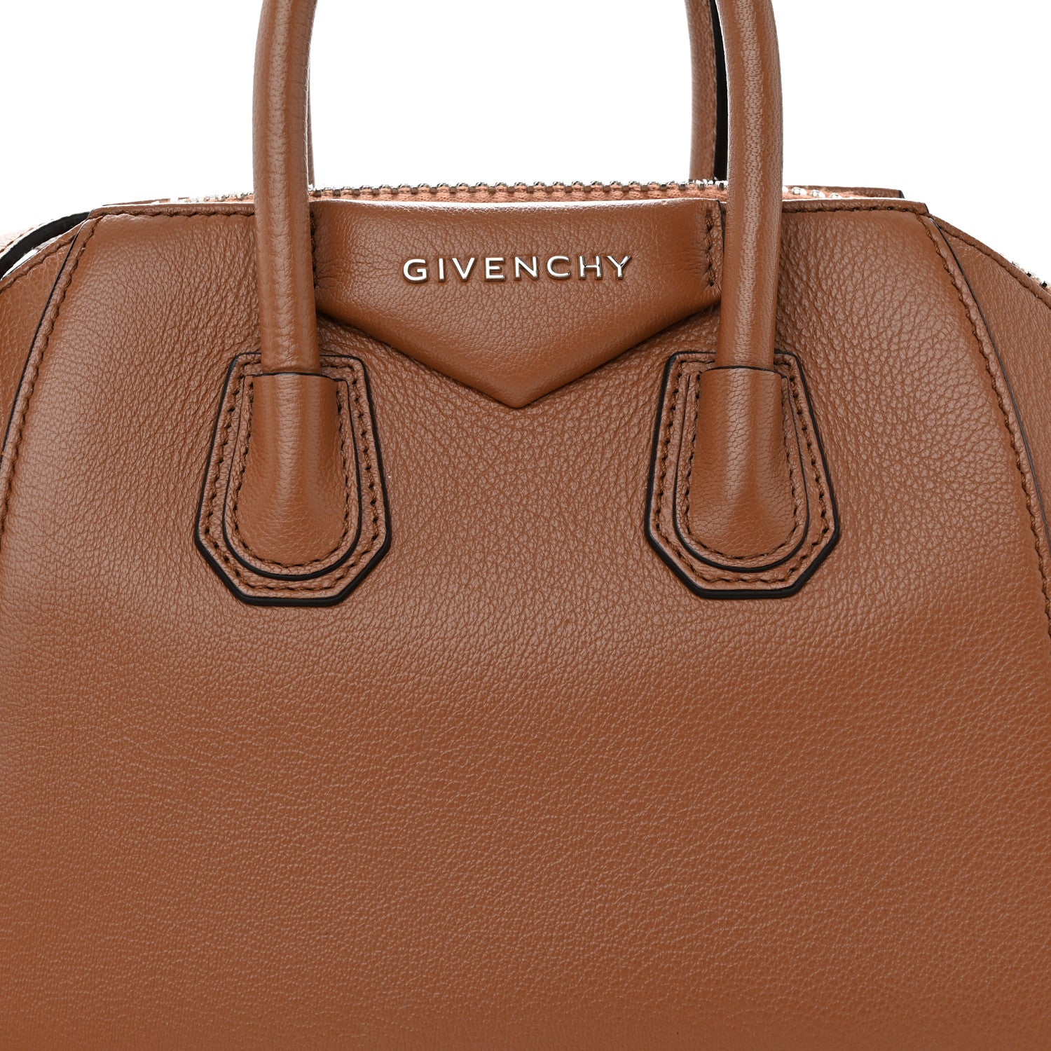 Givenchy Sugar Goatskin Mini Antigona Caramel 8 of 10