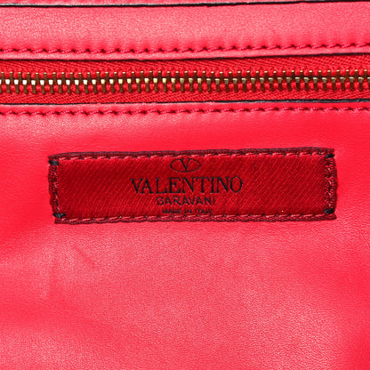 Valentino Garavani Vitello Small Rockstud Tote Fragola 6 of 10
