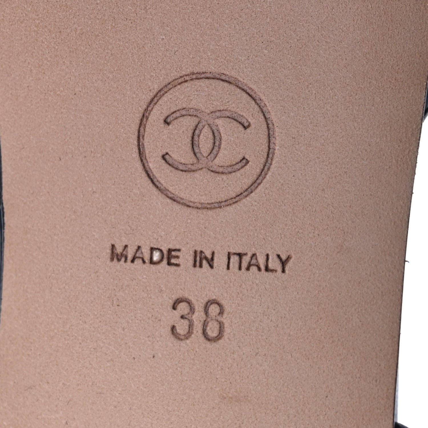 Chanel Lambskin Grosgrain Cap Toe CC Slingback Pumps 38 Black 7 of 10