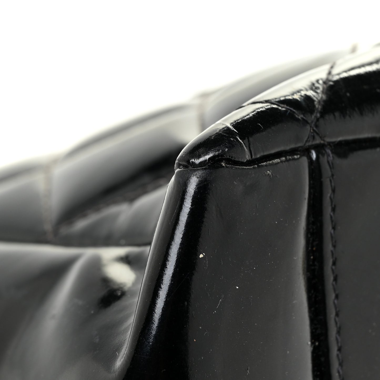 Patent Quilted Timeless CC Tote Black