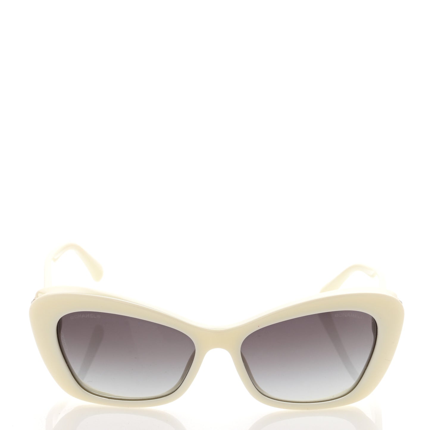 Acetate Pearl Cat Eye CC Sunglasses 5481-H White