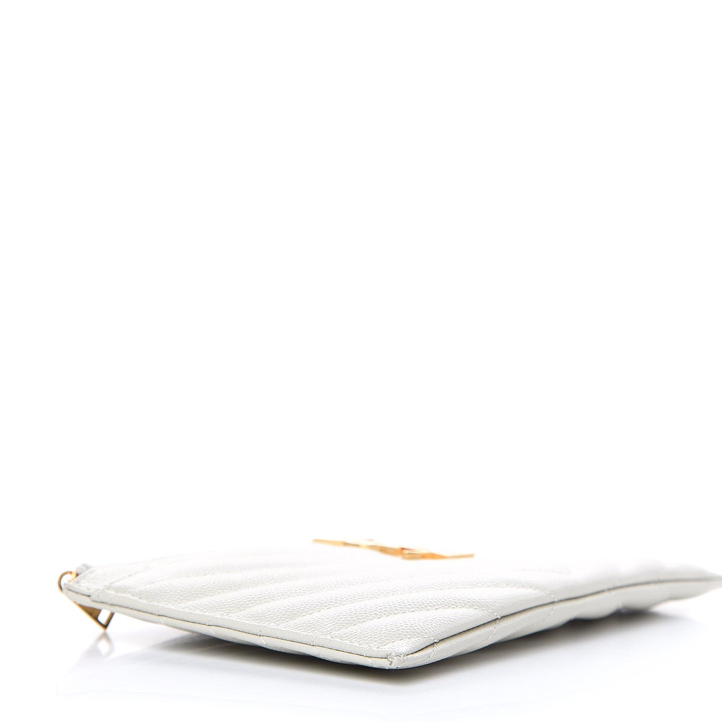 Grain De Poudre Chevron Monogram Bill Pouch Crema Soft