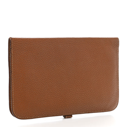 Hermes Togo Dogon Duo Wallet Gold 4 of 10