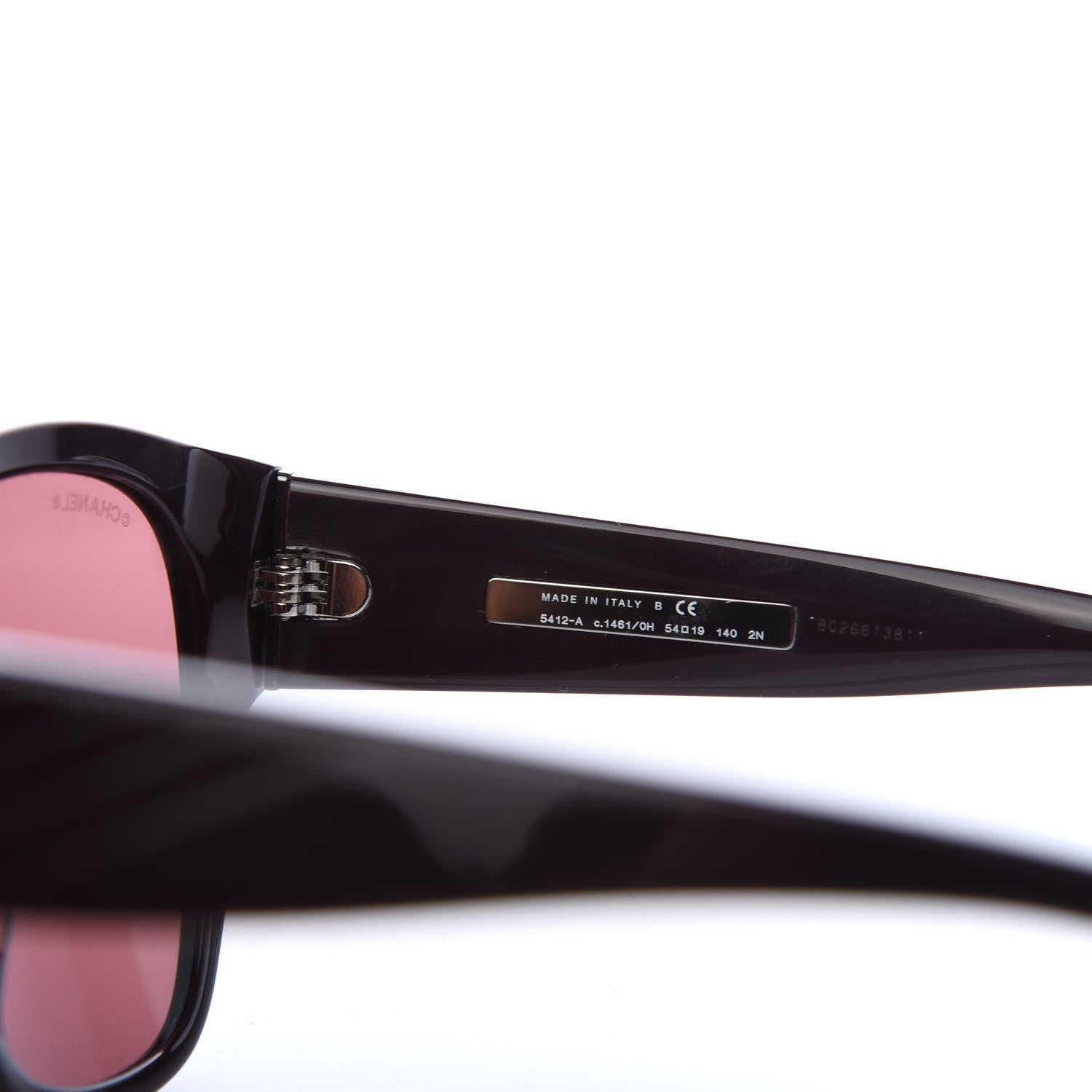 Chanel Acetate Butterfly CC Sunglasses 5412 Burgundy 6 of 8