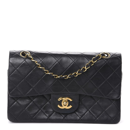 Chanel Lambskin Quilted Small Double Flap Black 1 of 13