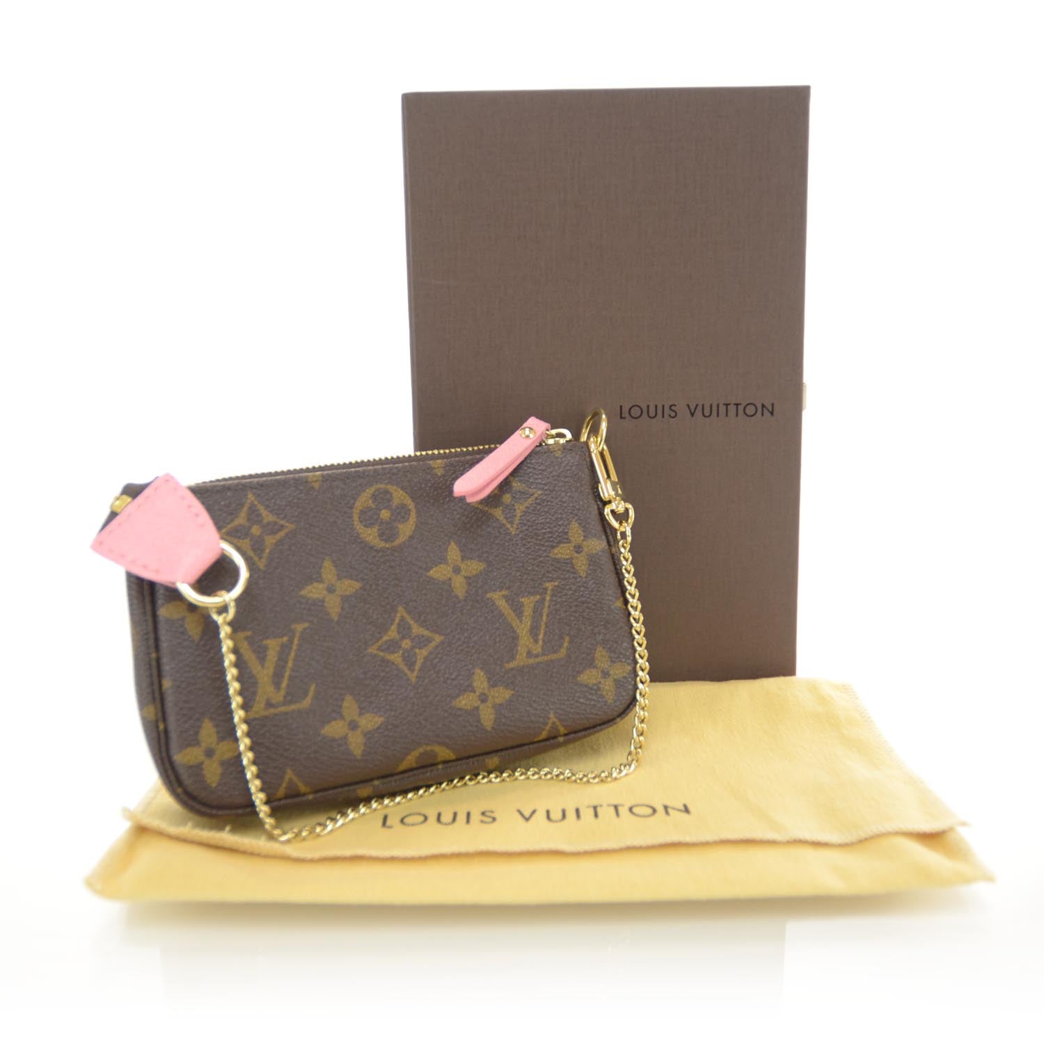 Louis Vuitton Monogram Illustre Mini Pochette Accessories Rose 3 of 7