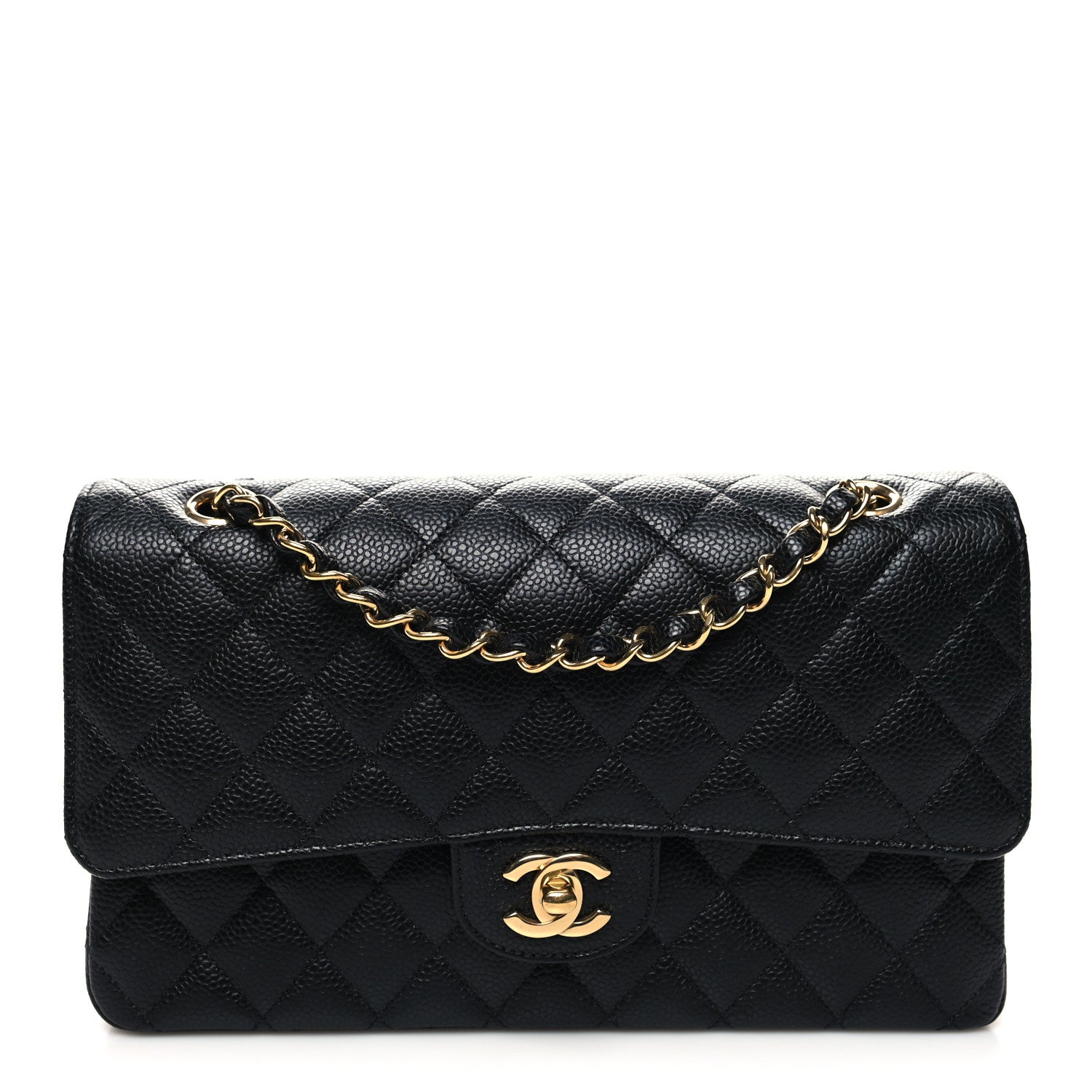 Chanel Caviar Quilted Medium Double Flap Black 1 of 10