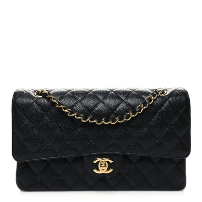Chanel Caviar Quilted Medium Double Flap Black 1 of 10
