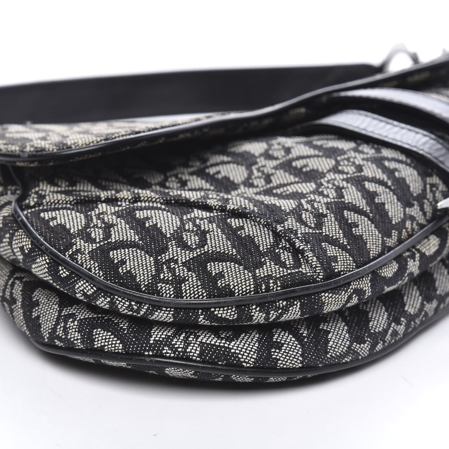 Monogram Saddle Bag Black