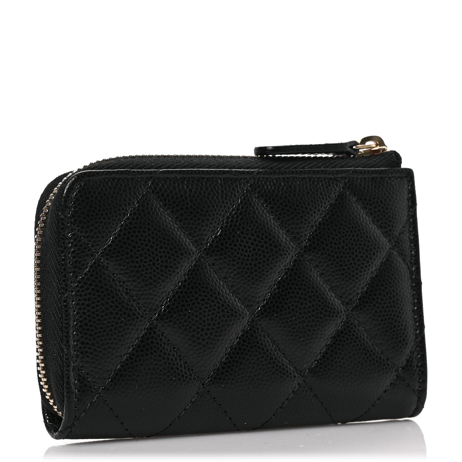 Chanel Caviar Quilted Zipped Key Holder Case Black 3 of 6