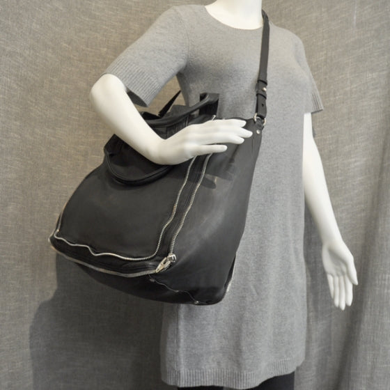 Leather Trudy Tote Black