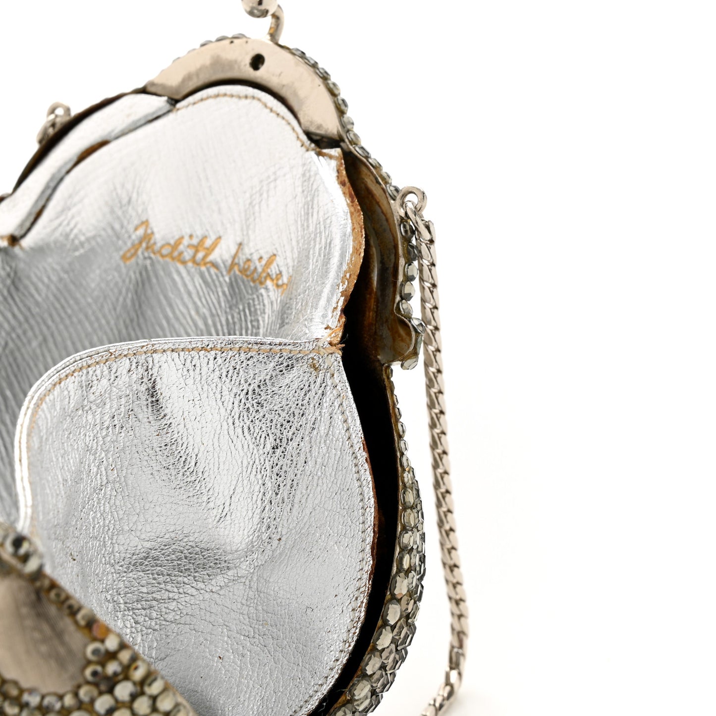 Swarovski Crystal Chatelaine Minaudiere Silver
