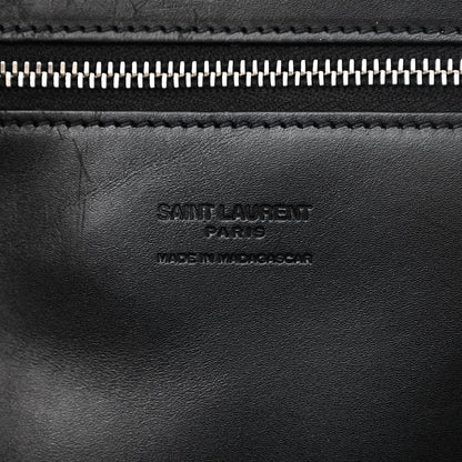 Saint Laurent Raffia Medium Panier Bag Black 6 of 11