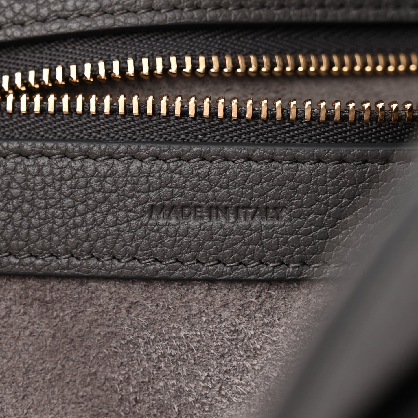 Soft Grained Calfskin Small Belt Cabas Phantom Grey