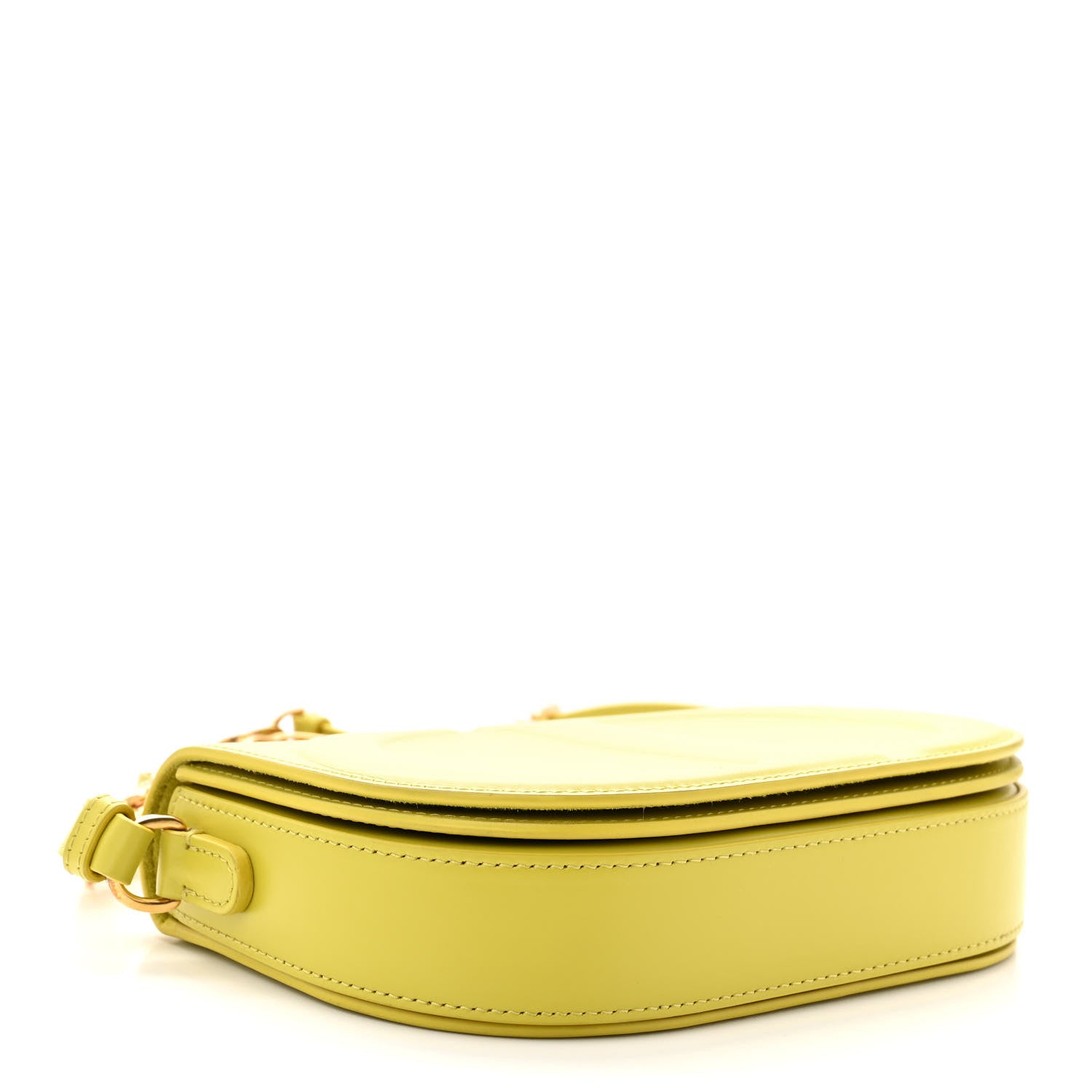 Christian Dior Calfskin CD Signature Flap Crossbody Lime 4 of 12