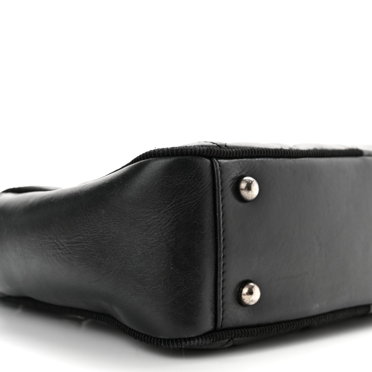 Calfskin Quilted Small Ballerine Camera Case Black