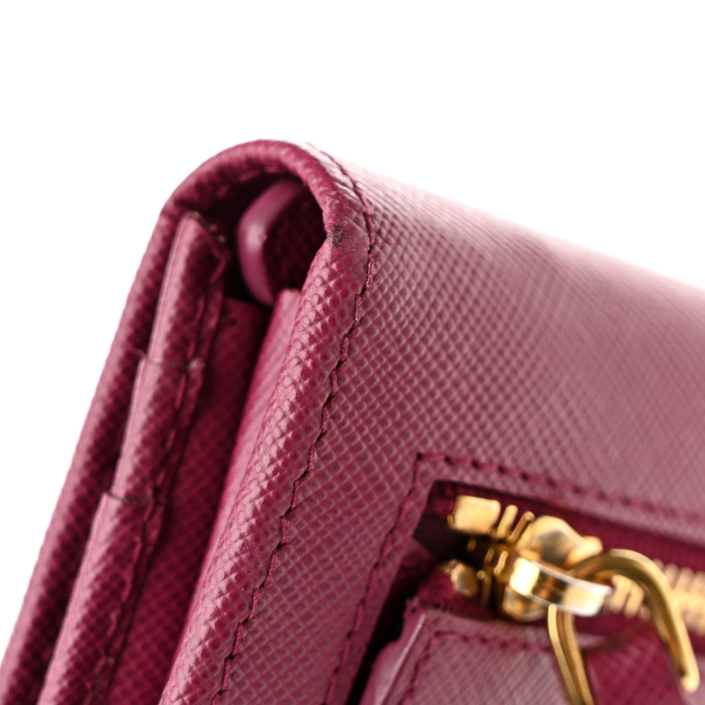 Saffiano Metal Continental Flap Wallet Ametista