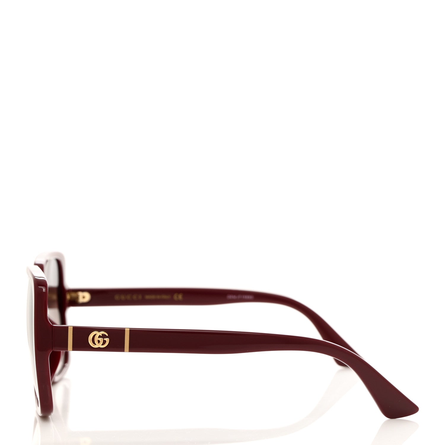 Gucci Acetate Square Frame GG0632SA Sunglasses Burgundy 3 of 8