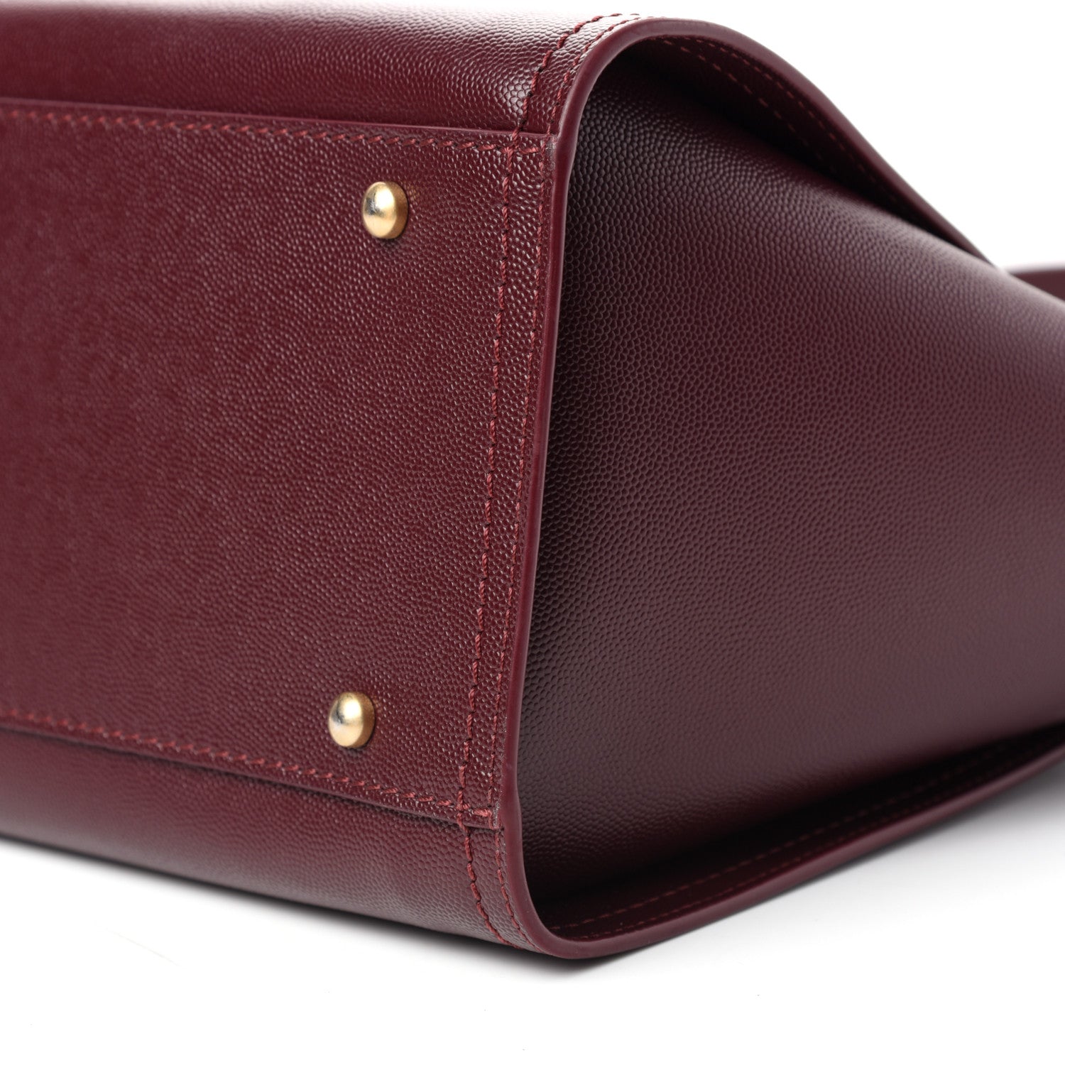 Chanel Caviar Small Studded Deauville Tote Burgundy 9 of 10