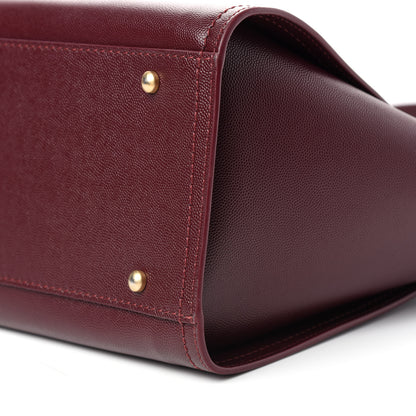 Chanel Caviar Small Studded Deauville Tote Burgundy 9 of 10