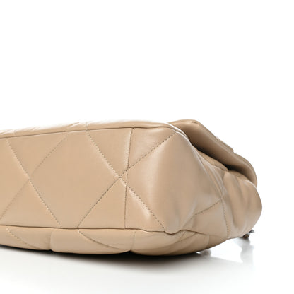 Chanel Lambskin Quilted Large Chanel 19 Flap Dark Beige 9 of 12