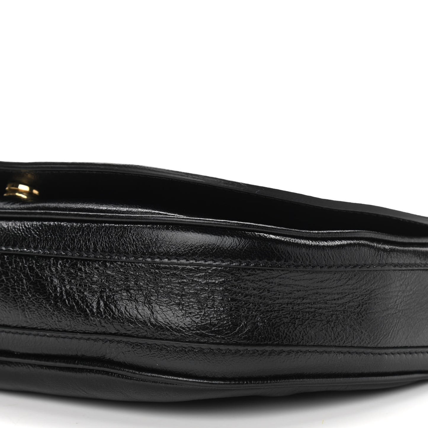 Lambskin Small Olympia Chain Shoulder Bag Black