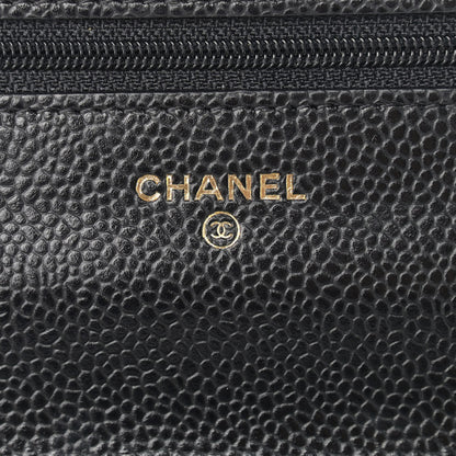 Chanel Caviar Quilted Wallet On Chain WOC Black 6 of 13