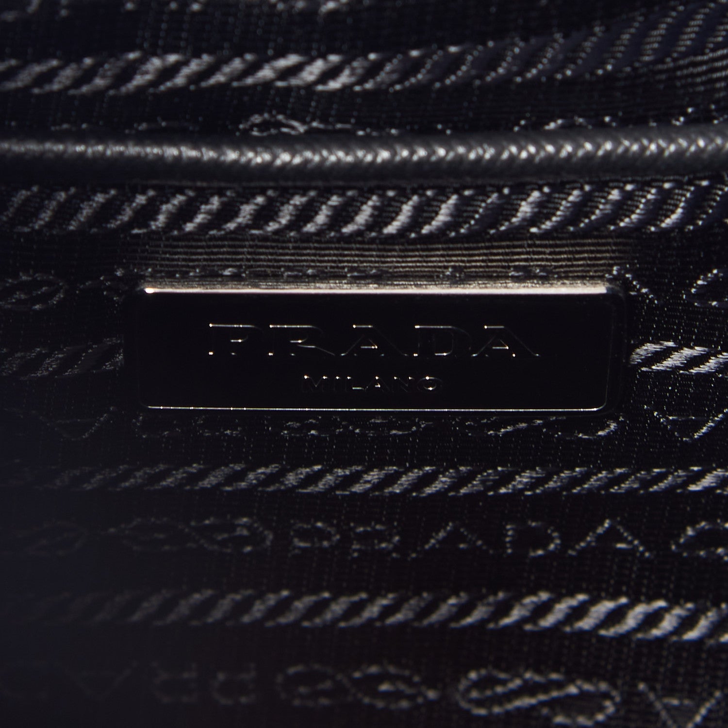 Prada Tessuto Nylon Montagna Double Buckle Backpack Black 8 of 8