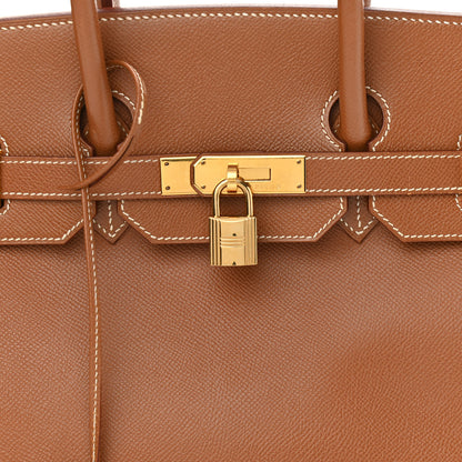 Hermes Courchevel Birkin 35 Gold 9 of 16