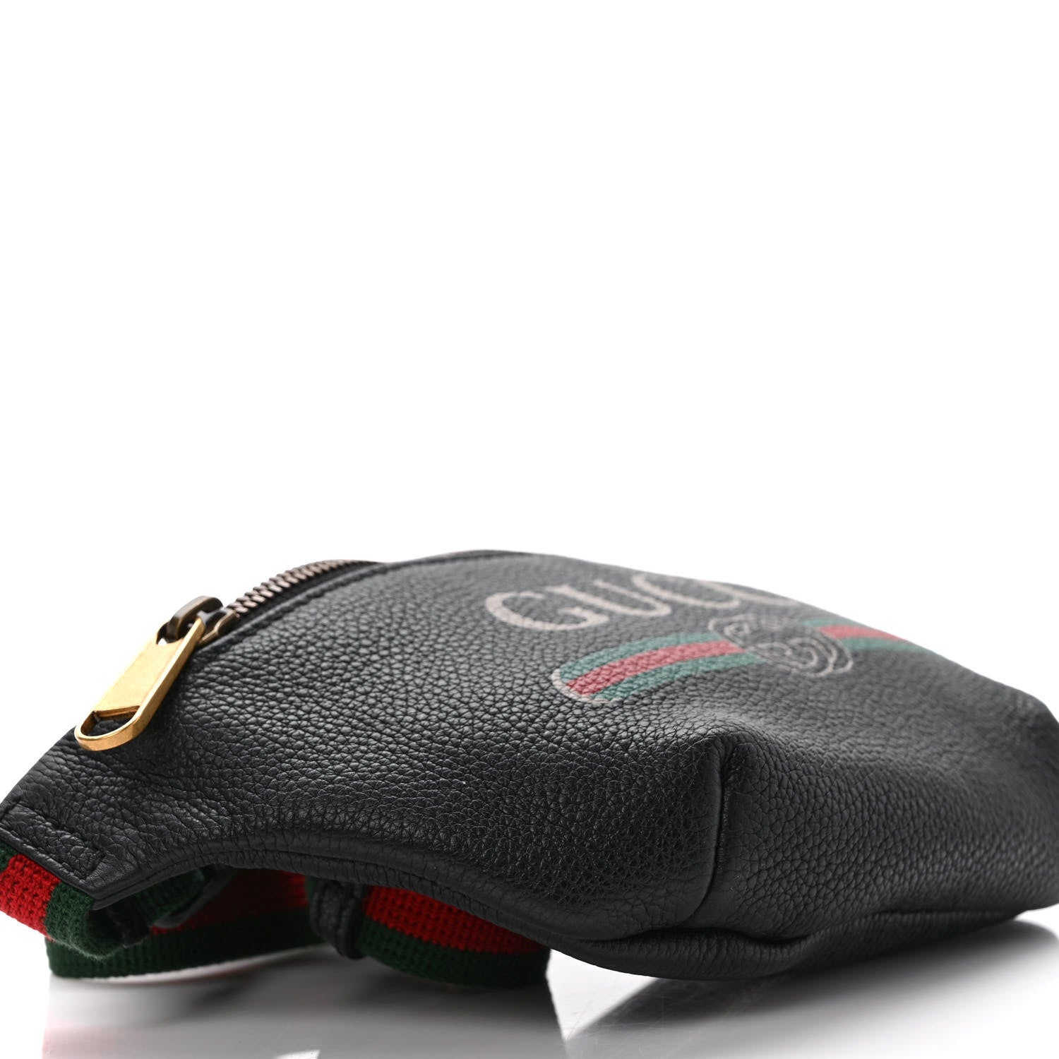 Gucci Grained Calfskin Small Logo Belt Bag Black 8 of 9