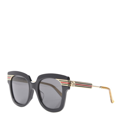 Gucci Acetate Square Frame Web Sunglasses GG0281SA Black 1 of 7