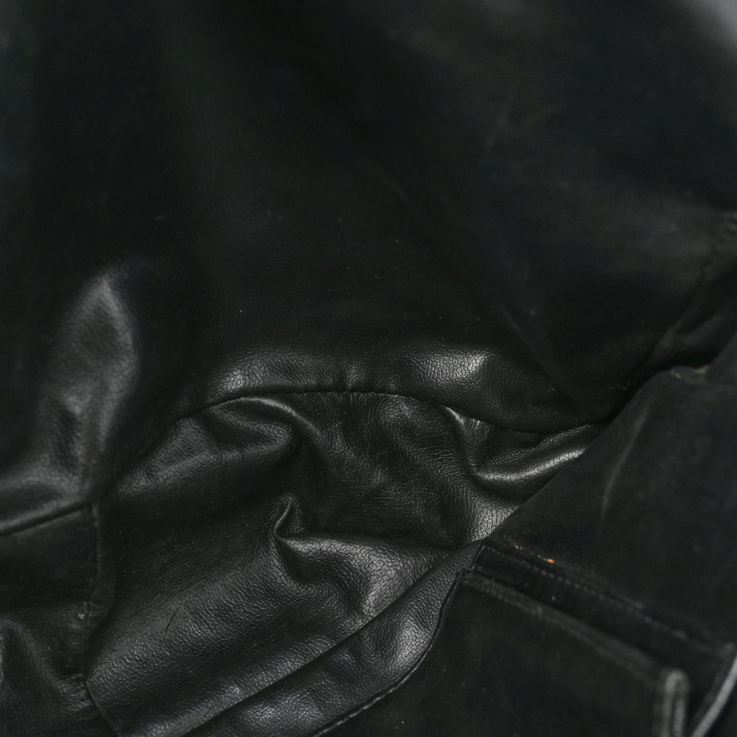 Lambskin Surpique Chevron Small Tote Black