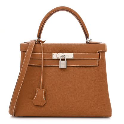 Hermes Togo Kelly Retourne 28 Gold 1 of 11