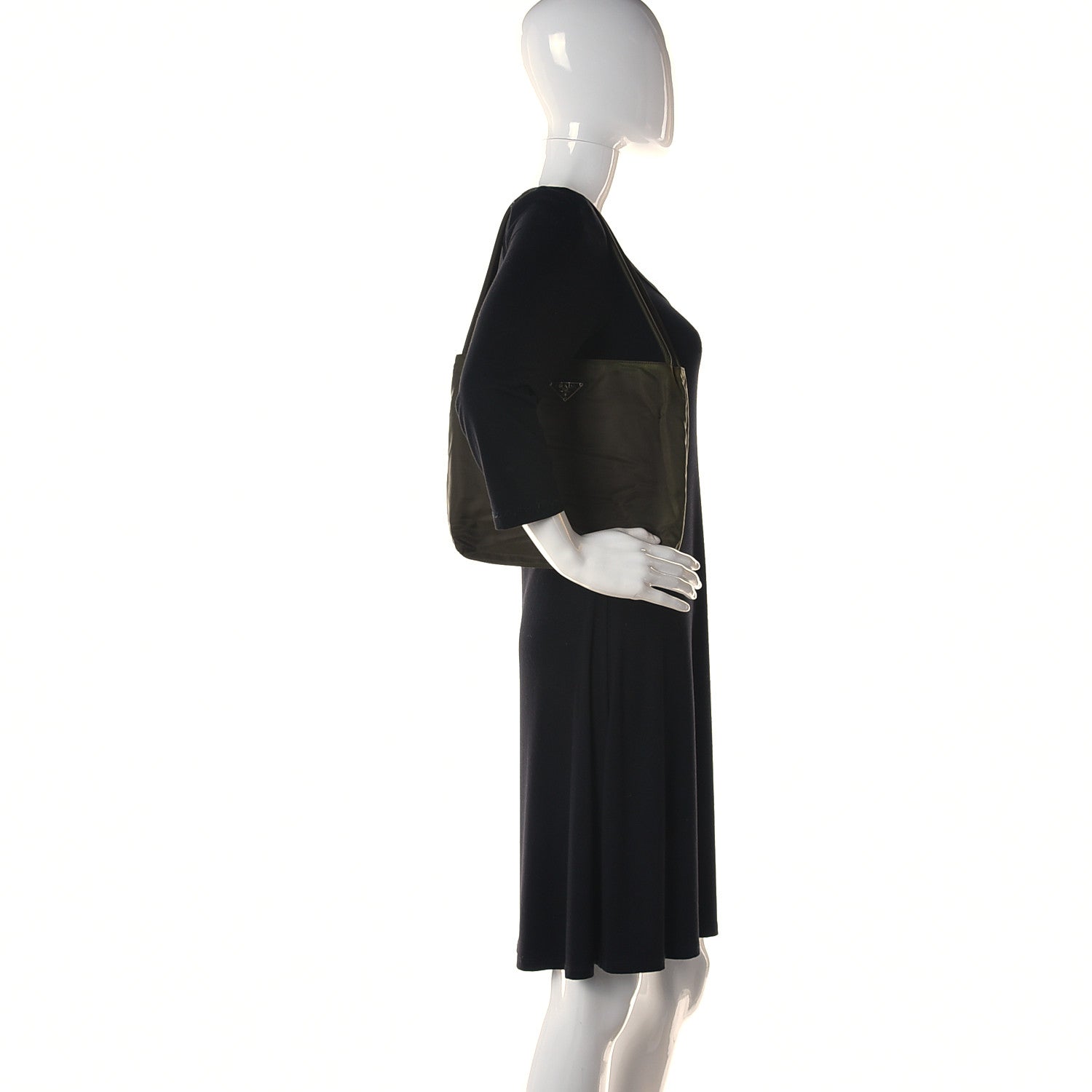 Prada Nylon Vela Shoulder Bag Mimetico 2 of 10
