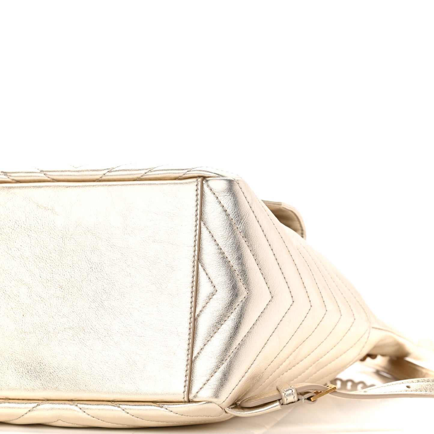 Lambskin Matelasse Monogram Joe Backpack Pale Gold