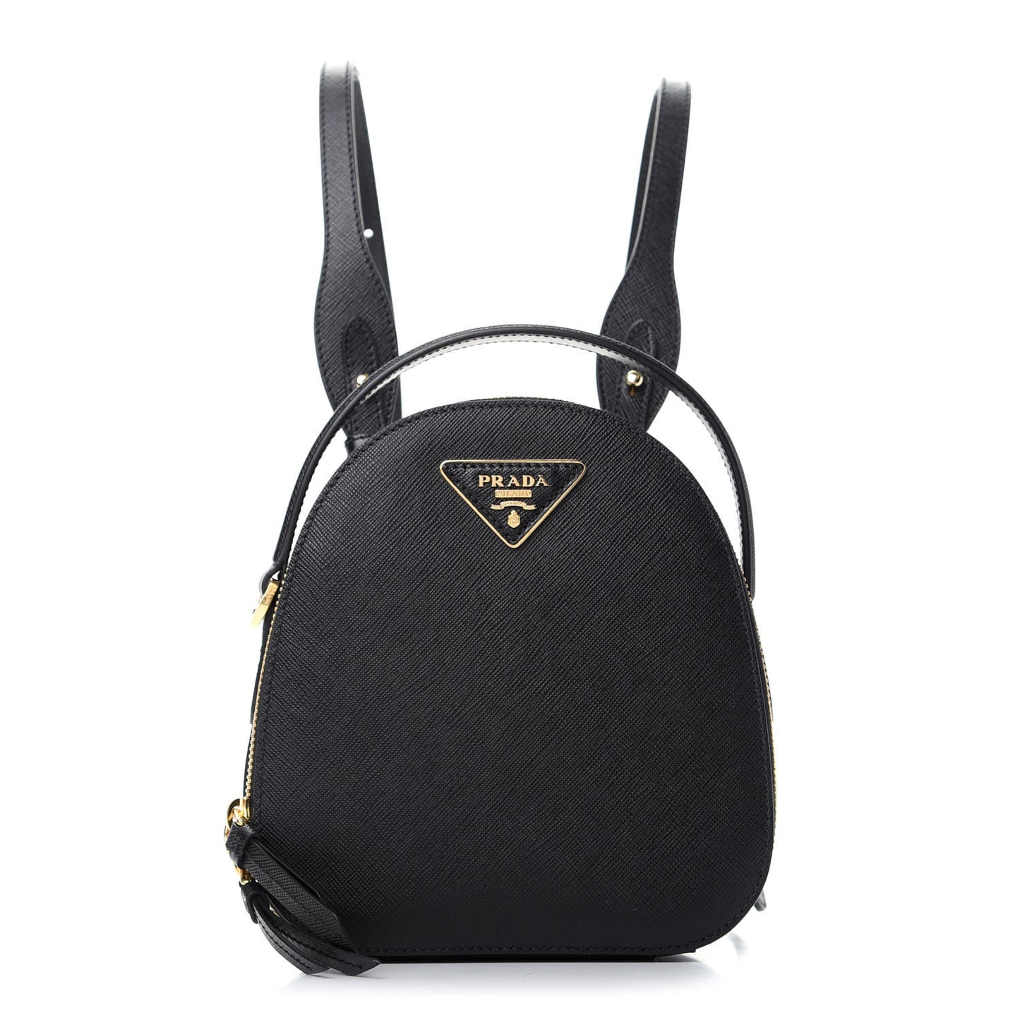 Saffiano Lux Mini Odette Backpack Black